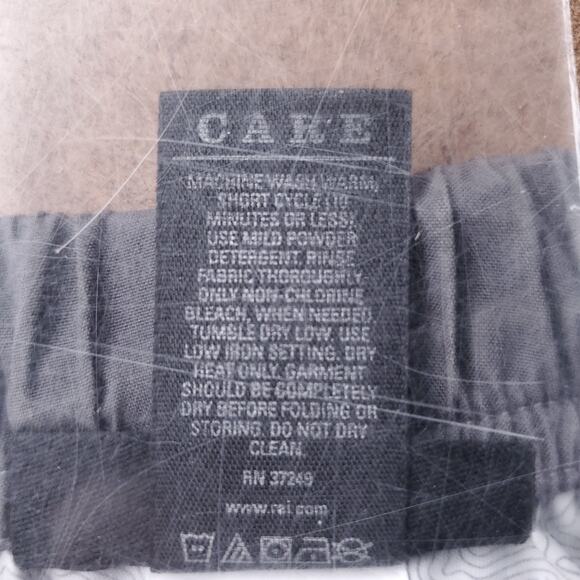 REI Waterproof Rain Pants Sealed Seams Drawstring Zip Ankles Women M Gray - Picture 12 of 13